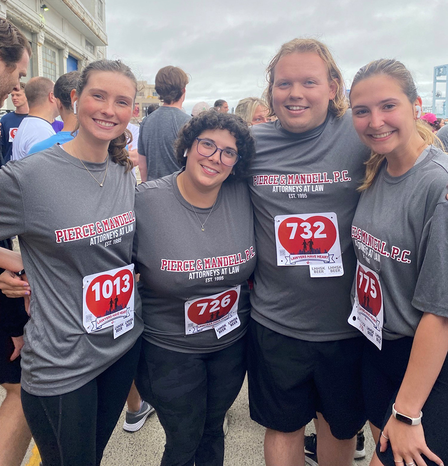 Pierce & Mandell Participates at the 2022 Boston Lawyers Have Heart 5K in Seaport